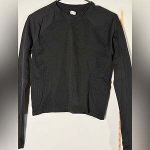 Fabletics Black Work-out Long Sleeve Top